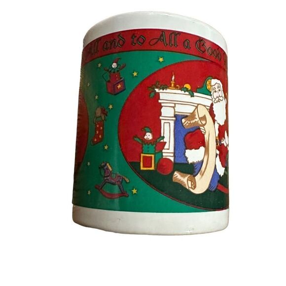 Vintage Riviera Van Beers Signature Set of 4 Mugs Night Before Christmas 11 oz. - Picture 11 of 13